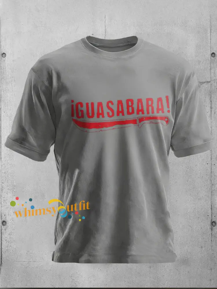 Unisex Puerto Rico Taino Art Printed T-shirt Light Gray / S