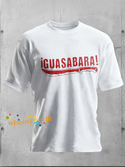 Unisex Puerto Rico Taino Art Printed T-shirt White / S