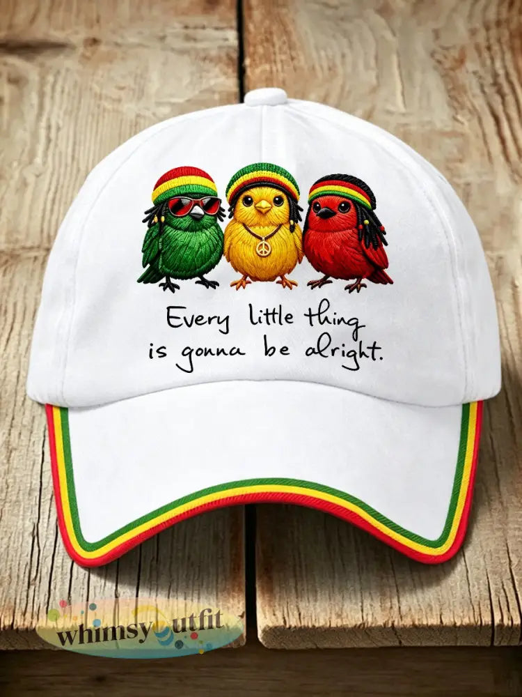 Unisex Reggae muziekhoed - Wit / ÉÉN
