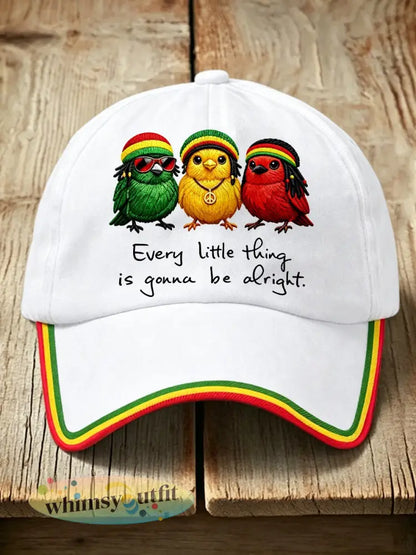 Unisex Reggae muziekhoed - Wit / ÉÉN