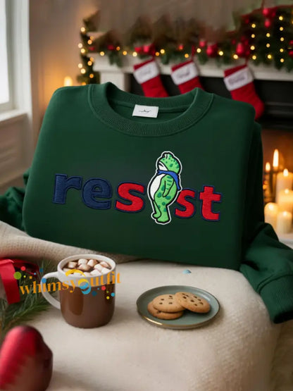 Unisex Resist Portland Frog Sweatshirt Green / S