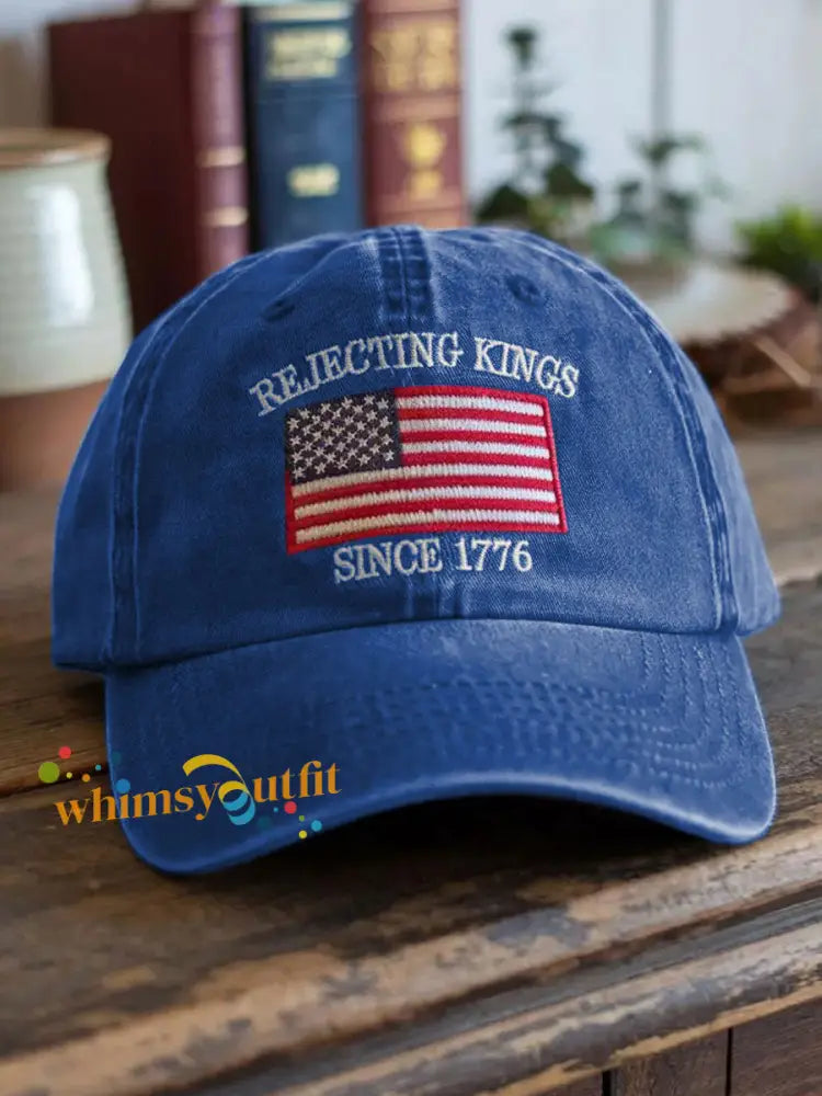 Unisex Resort Hawaiian Design Print Hat Blue / ONE