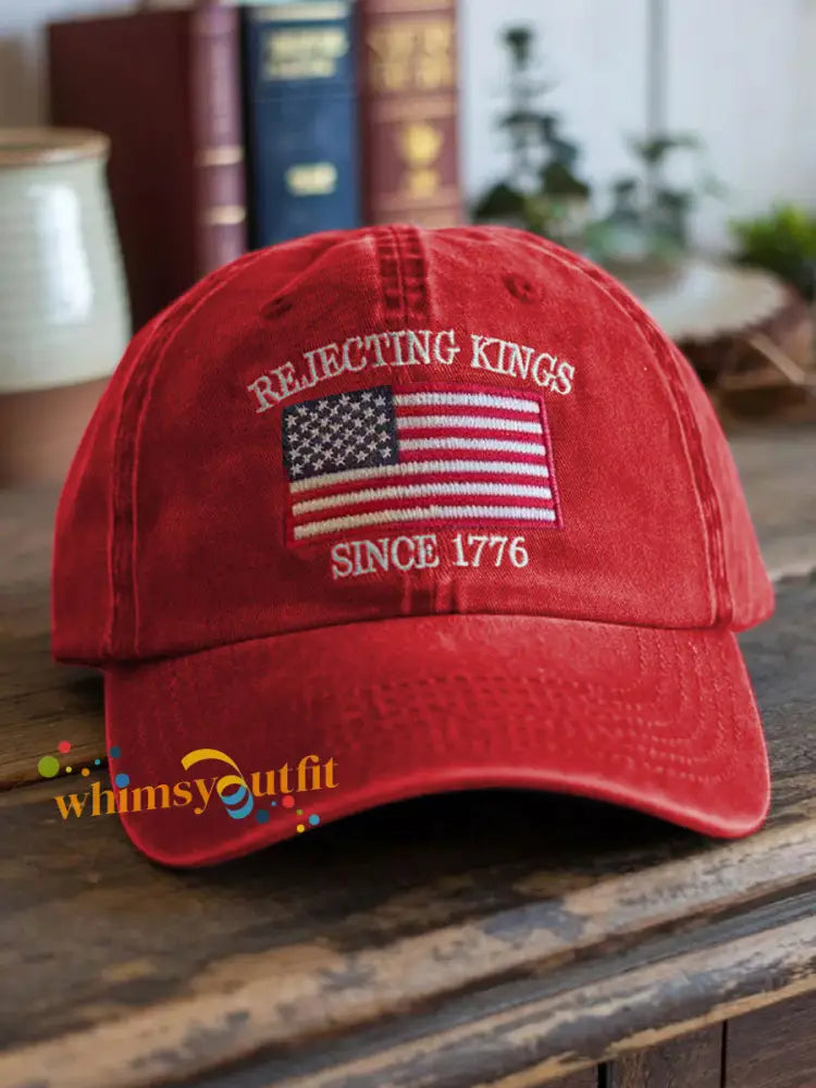 Unisex Resort Hawaiian Design Print Hat Red / ONE