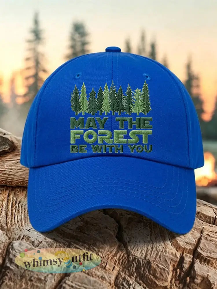 Unisex Resort Kan Het Bos Met U Print Cap - Koningsblauw / ÉÉN