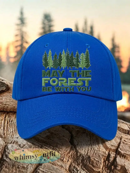 Unisex Resort Kan Het Bos Met U Print Cap - Koningsblauw / ÉÉN