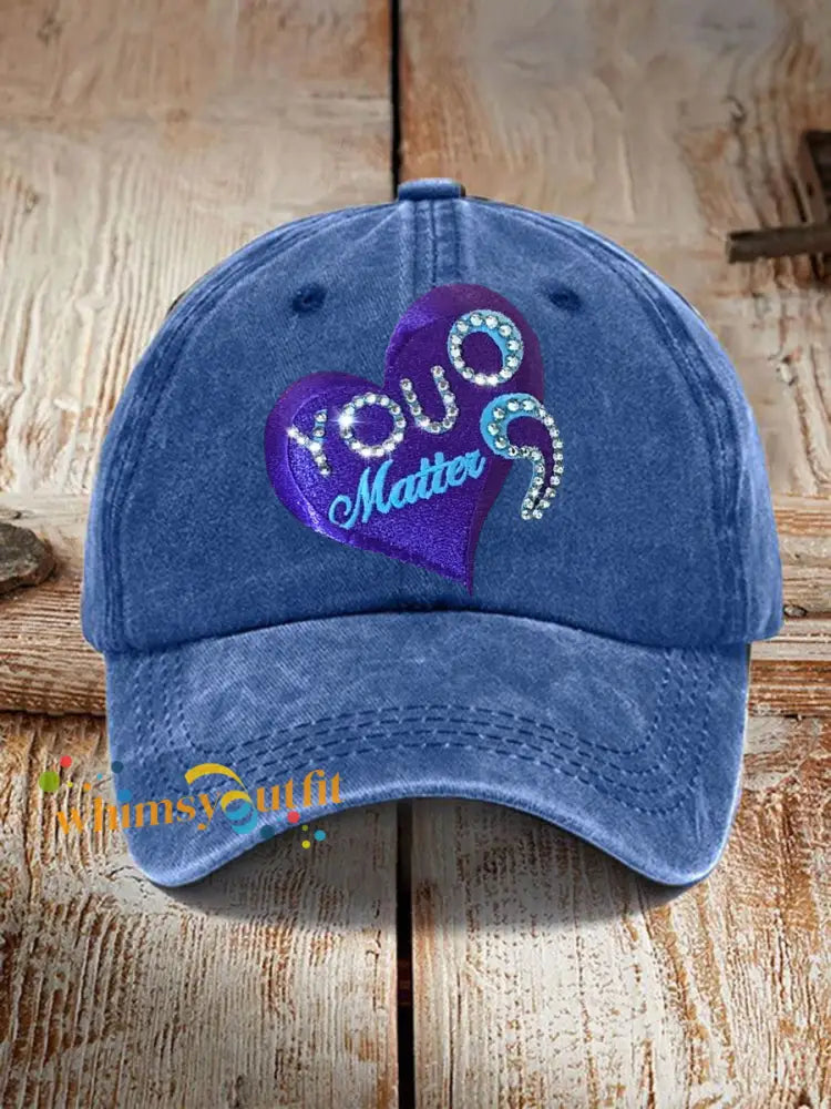 Unisex Resort Suicide Prevention Awareness Cap Blue / ONE