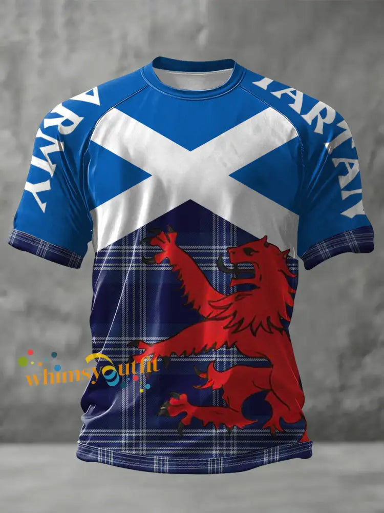 Unisex Scotland We’ll Be Coming 2026 Football Lover Printed T-shirt Blue / S