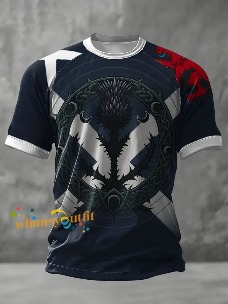 Unisex Scotland We’ll Be Coming 2026 Football Lover Printed T-shirt Navy Blue / S