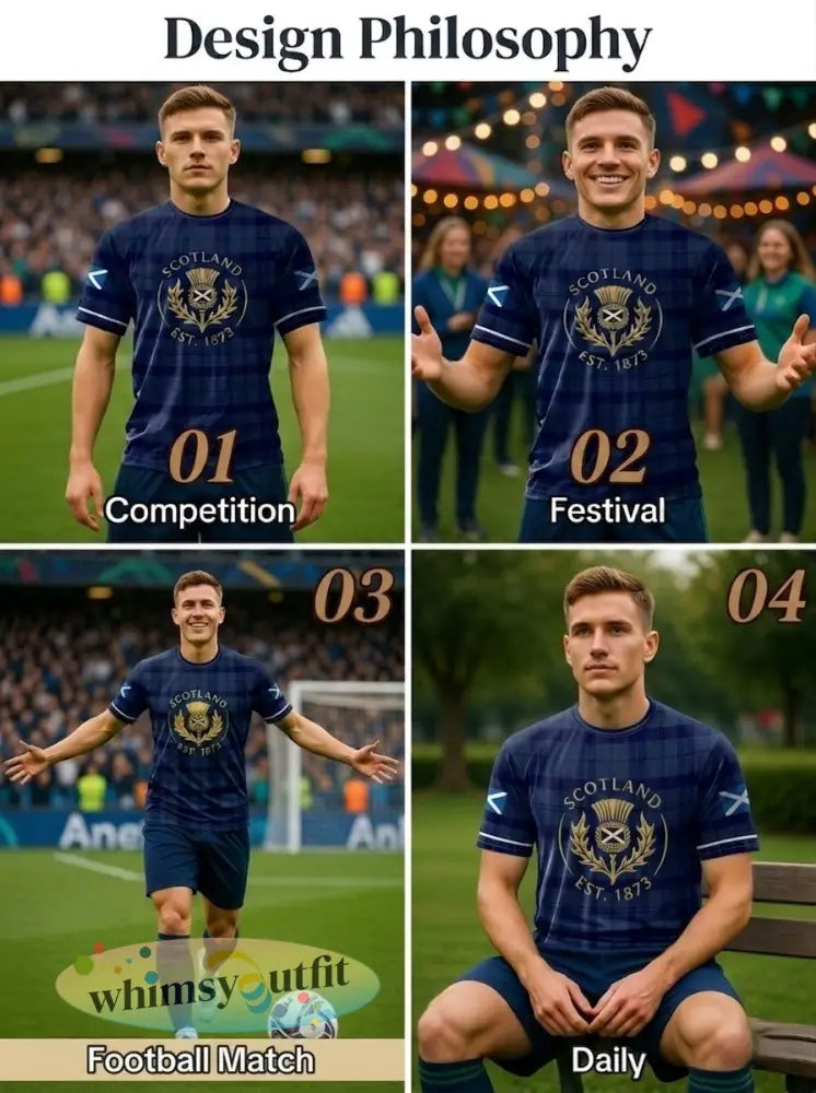 Unisex UK Scotland Football Lover 2026 Gedrukt T-shirt