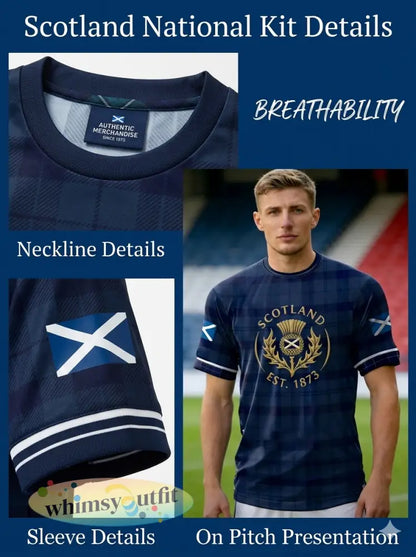 Unisex UK Scotland Football Lover 2026 Gedrukt T-shirt