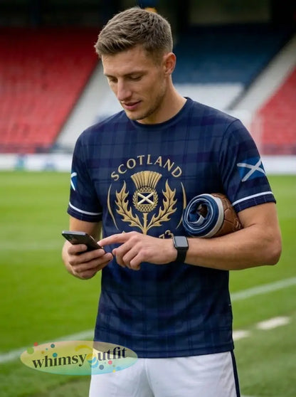 Unisex UK Scotland Football Lover 2026 Gedrukt T-shirt