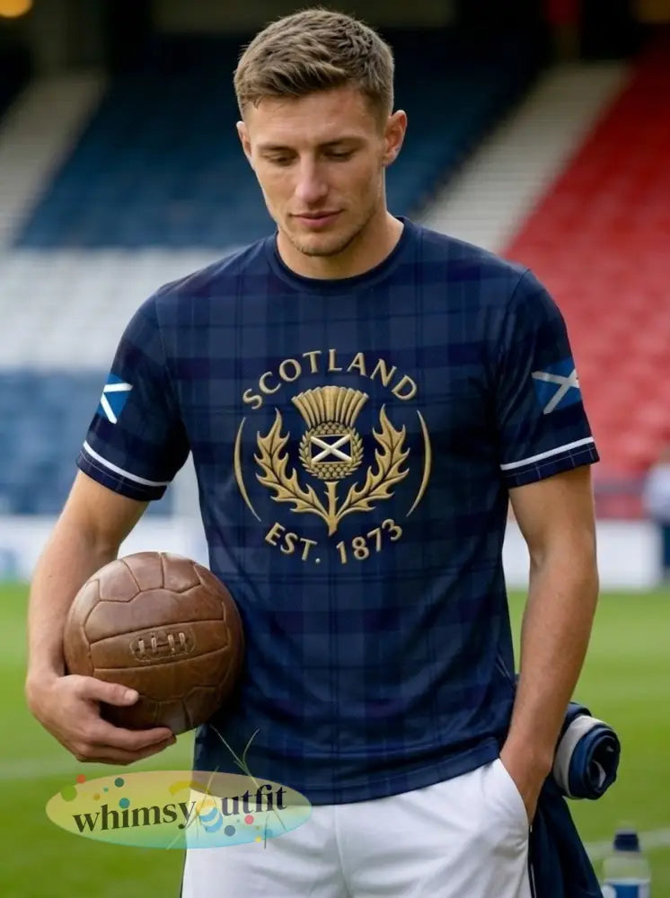 Unisex UK Scotland Football Lover 2026 Gedrukt T-shirt