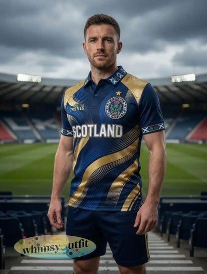Unisex UK Scotland Football Lover 2026 Poloshirt met korte mouwen