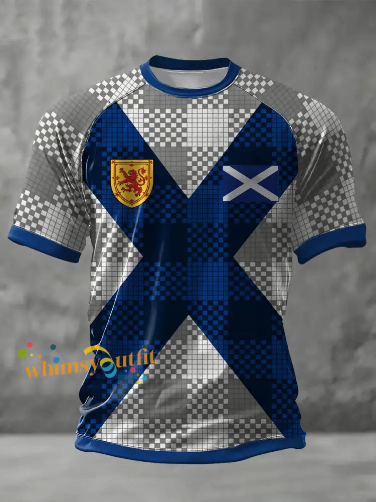 Unisex UK Scotland Football Lover We’ll Be Coming 2026 Printed T-shirt Gray / S