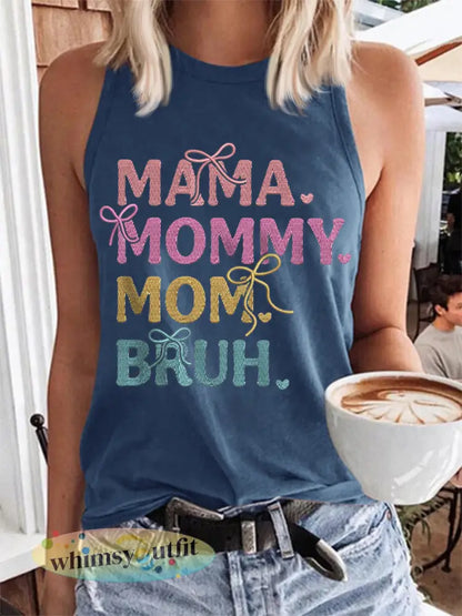 Vrouwen Grappige Mama Mommy Moeder Bruh Moederdag Cadeau Casual Vest - Blauw / S