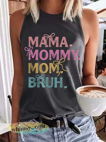 Vrouwen Grappige Mama Mommy Moeder Bruh Moederdag Cadeau Casual Vest - Donkergrijs / S