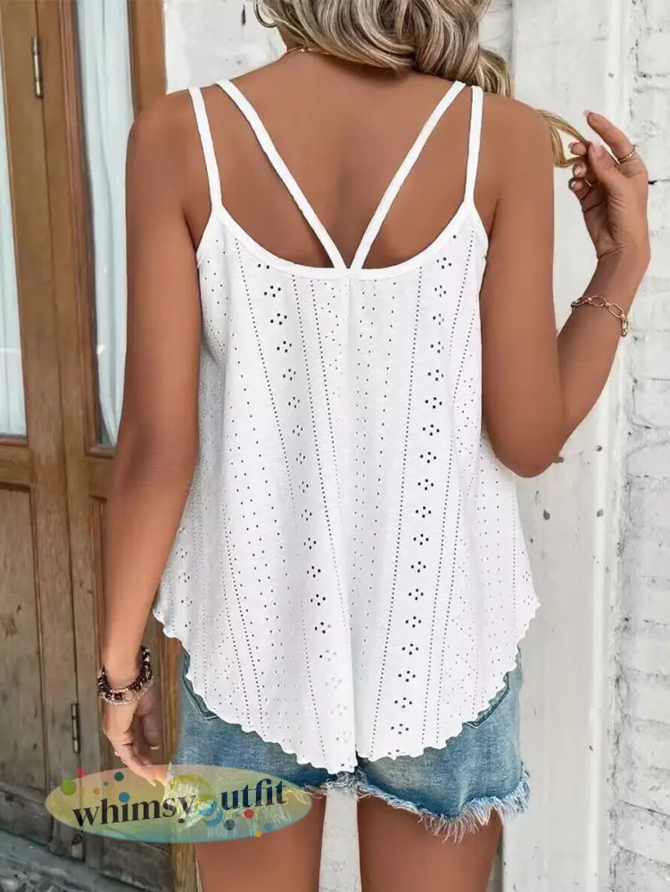 Vrouwen jacquard mouwloze hemdje