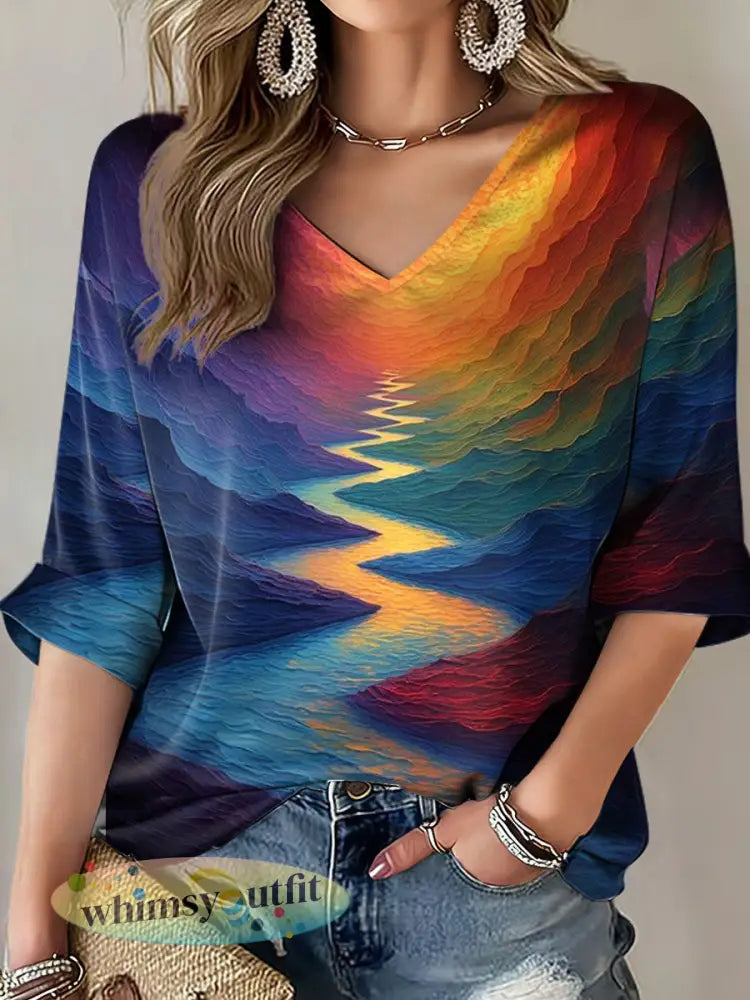Vrouwenprijdkampagne-maandprint casual T-shirt - als foto / S