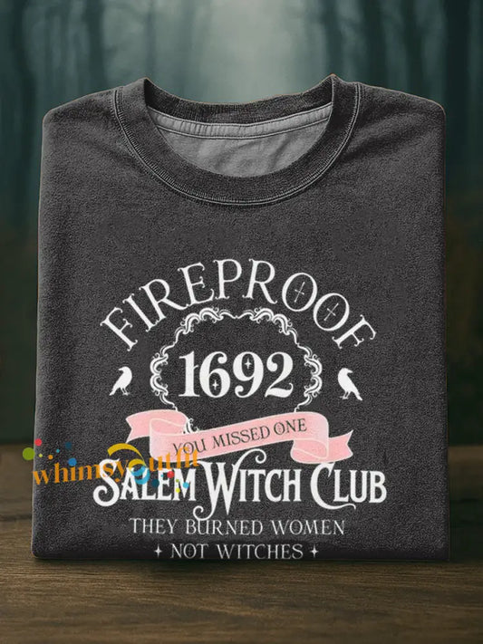 Women’s 1692 Salem Witch Short sleeved T shirt Dark Gray / S
