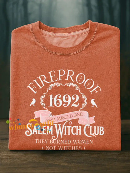 Women’s 1692 Salem Witch Short sleeved T shirt Pumpkin Orange / S