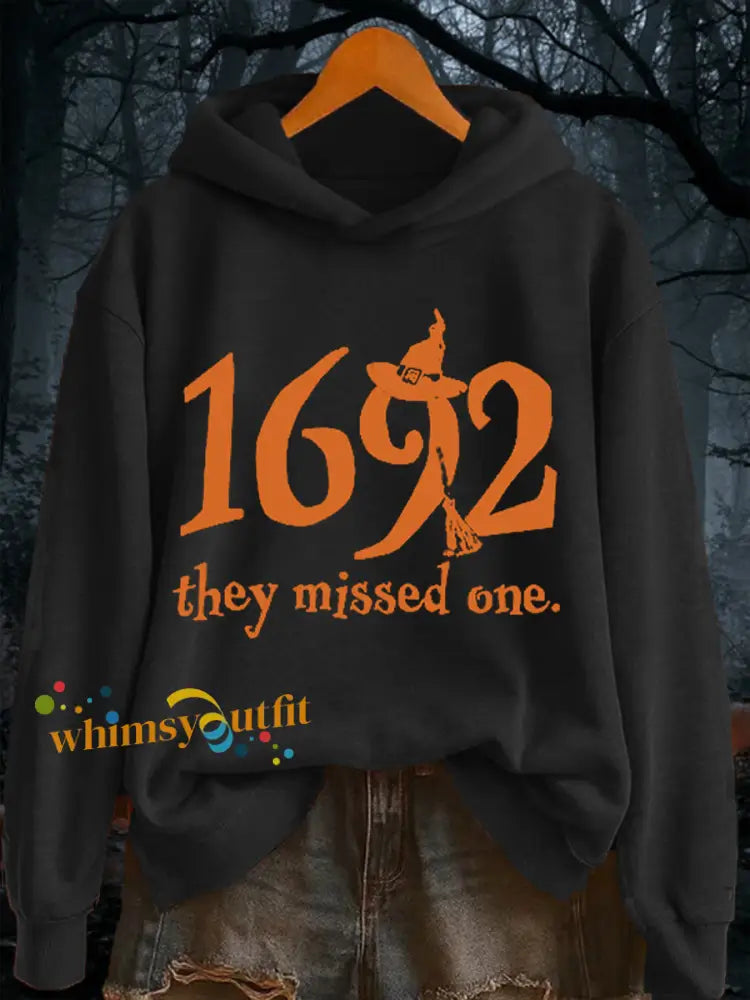 Women’s 1692 They Missed One Print Crew Neck Sweatshirt Black / S