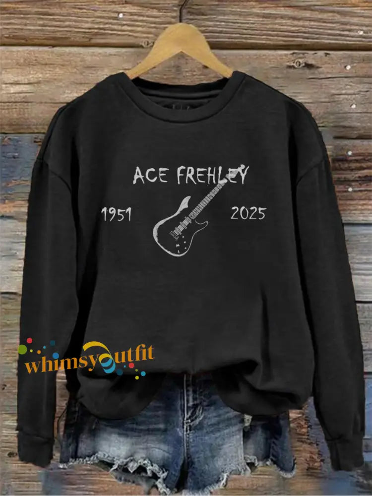 Women’s Ace Frehley Print Sweatshirt Black / S
