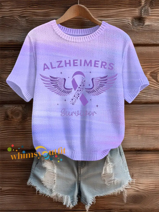 Women’s Alzheimer’s Disease Cozy Knit Sweater As picture / S