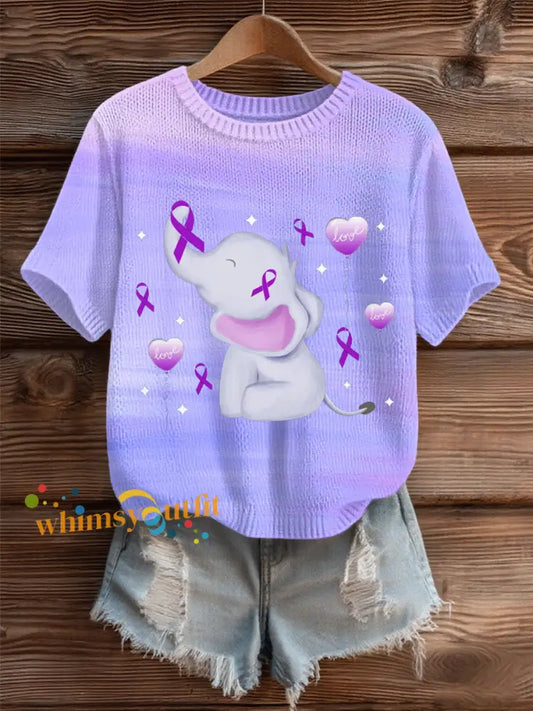 Women’s Alzheimer’s Disease Cozy Knit Sweater As picture / S