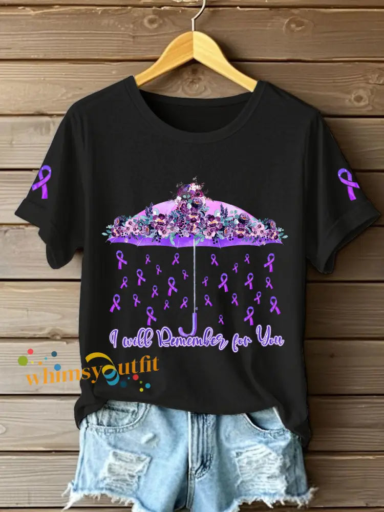 Women’s Alzheimer’s T shirts Black / S