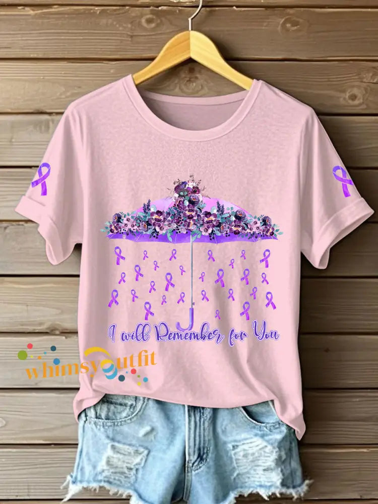 Women’s Alzheimer’s T shirts Light Pink / S