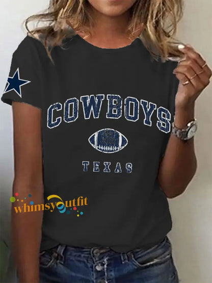 Women’s American Football T Shirt Black / S