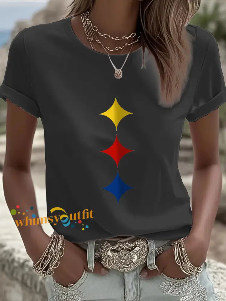 Women’s American Football T Shirt Black / S