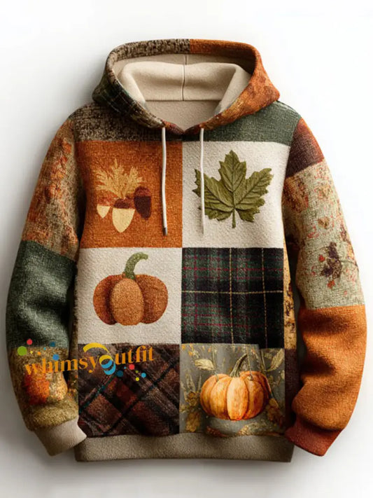 Women’s Autumn Fallen Printed Hoodie As picture / S