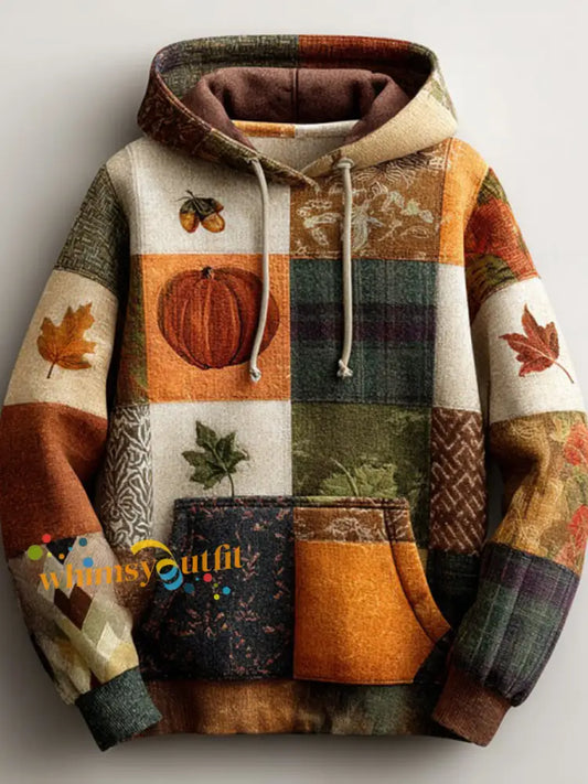 Women’s Autumn Fallen Printed Hoodie As picture / S
