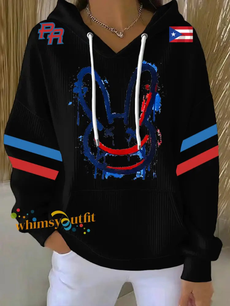 Women’s Bad Bunny Hoodie Black / S