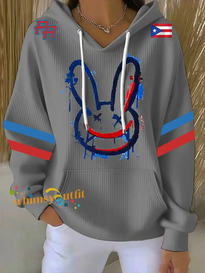 Women’s Bad Bunny Hoodie Gray / S