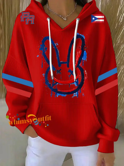 Women’s Bad Bunny Hoodie Red / S