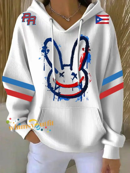 Women’s Bad Bunny Hoodie White / S