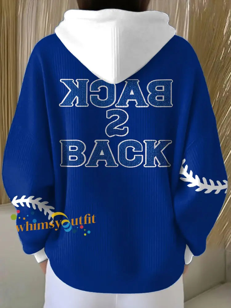 Women’s Baseball Lover Printed Hoodie