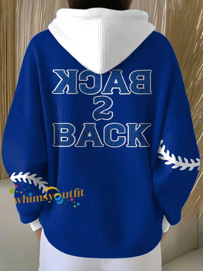 Women’s Baseball Lover Printed Hoodie