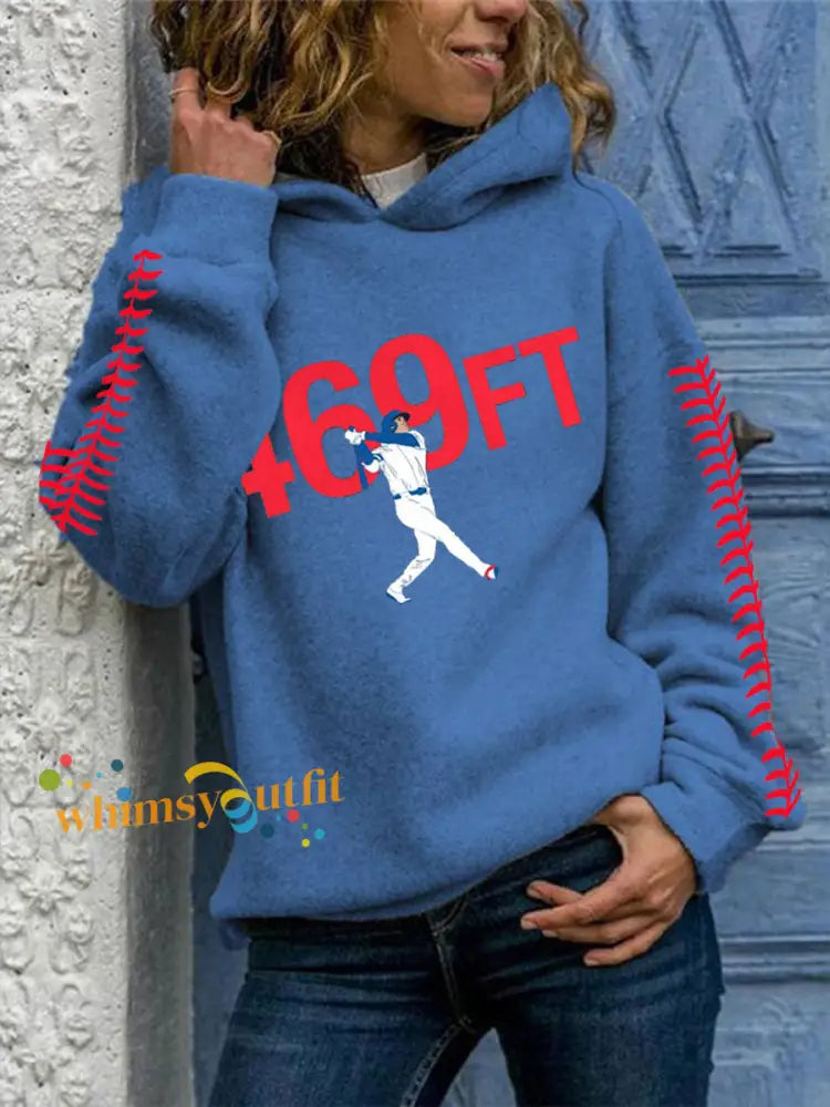 Women’s Baseball Regular Sweatshirt Blue / S