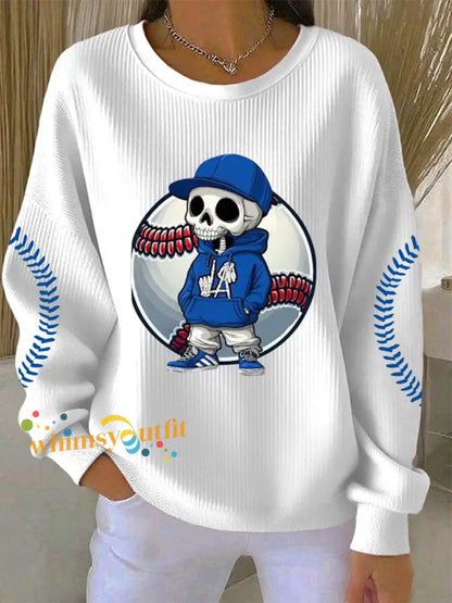 Women’s Baseball World Series Still Champions 2025 Print Casual Sweatshirt White / S