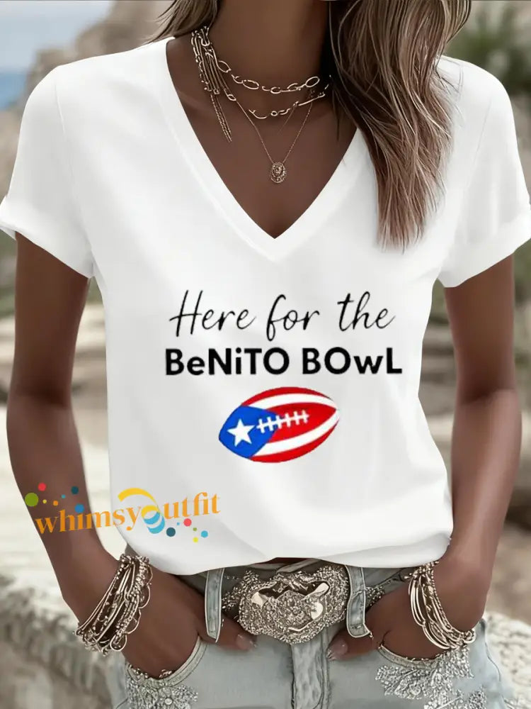 Women’s Benito Bowl short-sleeved T-shirt White / S