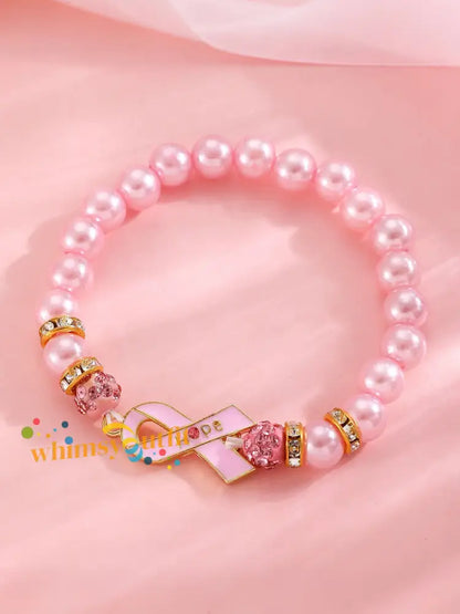 Women’s Breast Cancer Awareness Pink Ribbon Accessories B / ONE