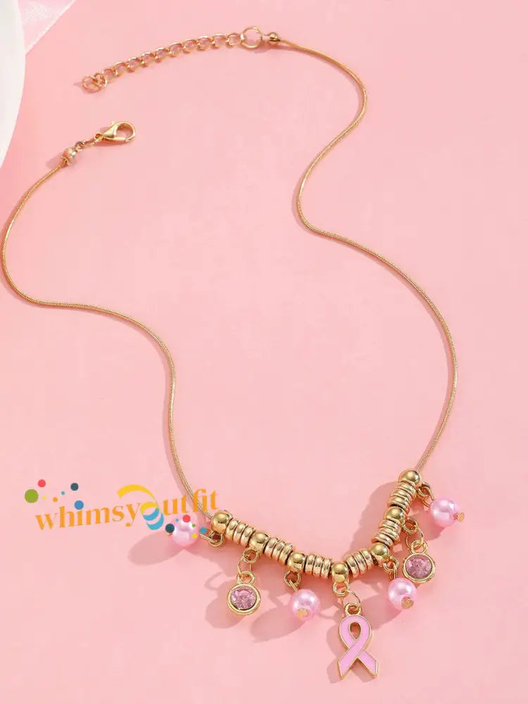 Women’s Breast Cancer Awareness Pink Ribbon Accessories E / ONE