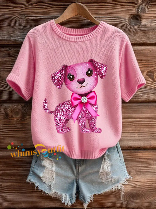 Women’s Breast Cancer Awareness Pink Ribbon Short Sleeve T shirt Pink / S