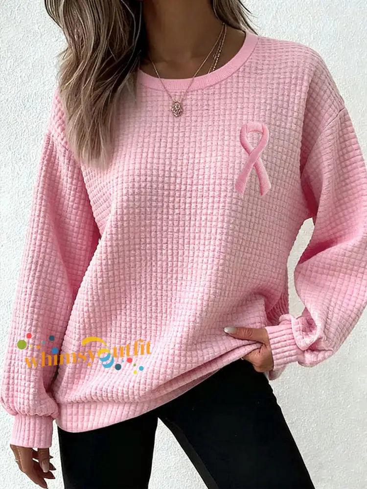 Women’s Breast Cancer Awareness Pink Ribbon Sweatshirts