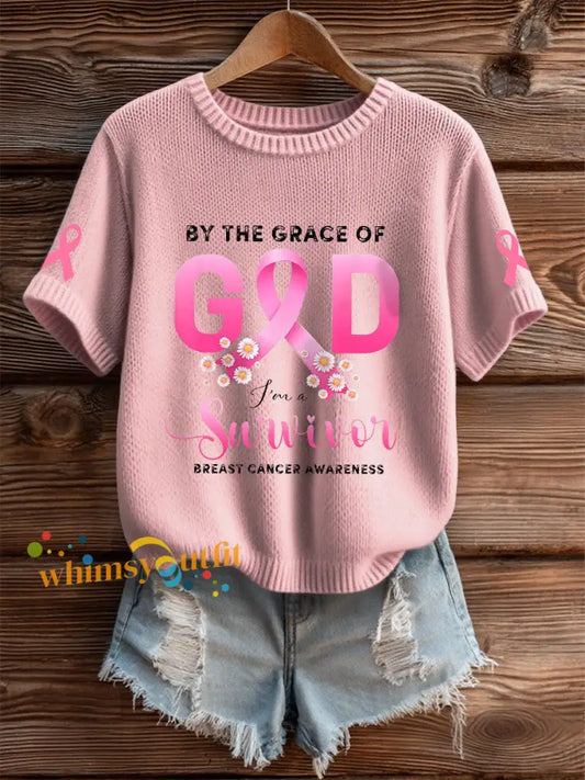 Women’s Breast Cancer Awareness T Shirt Pink / S