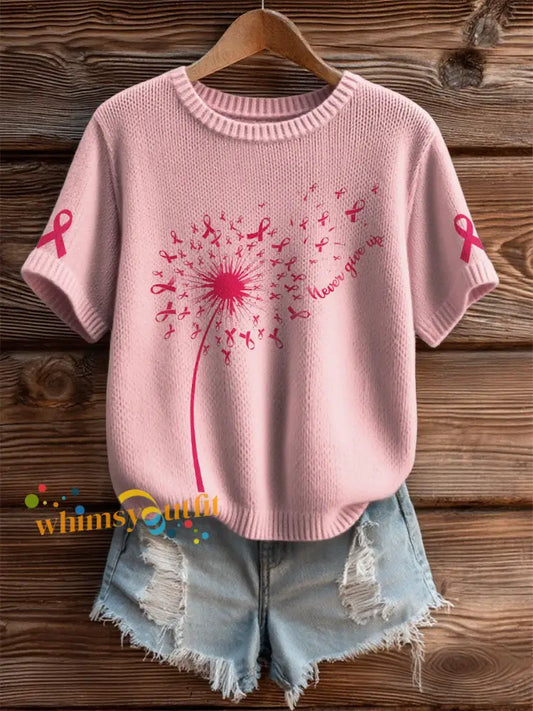 Women’s Breast Cancer Awareness T Shirt Pink / S