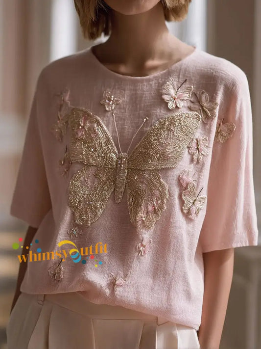 Women’s Breast Cancer Pink Floral Tops Pink / S